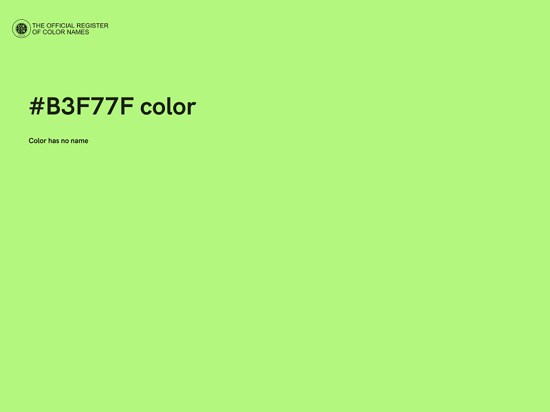 #B3F77F color image