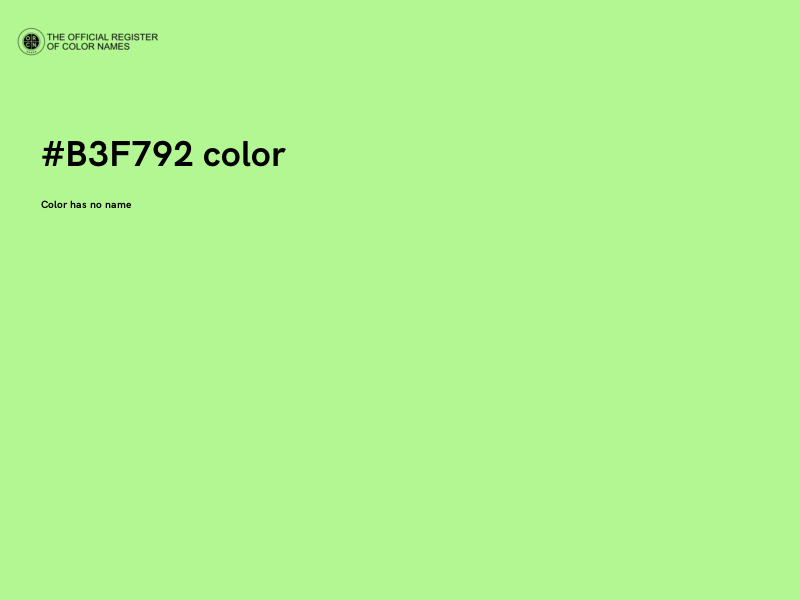 #B3F792 color image