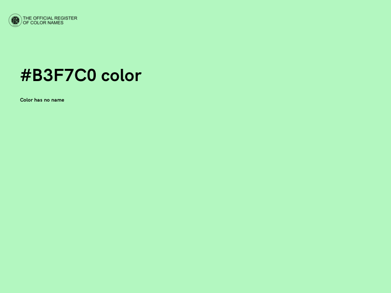 #B3F7C0 color image