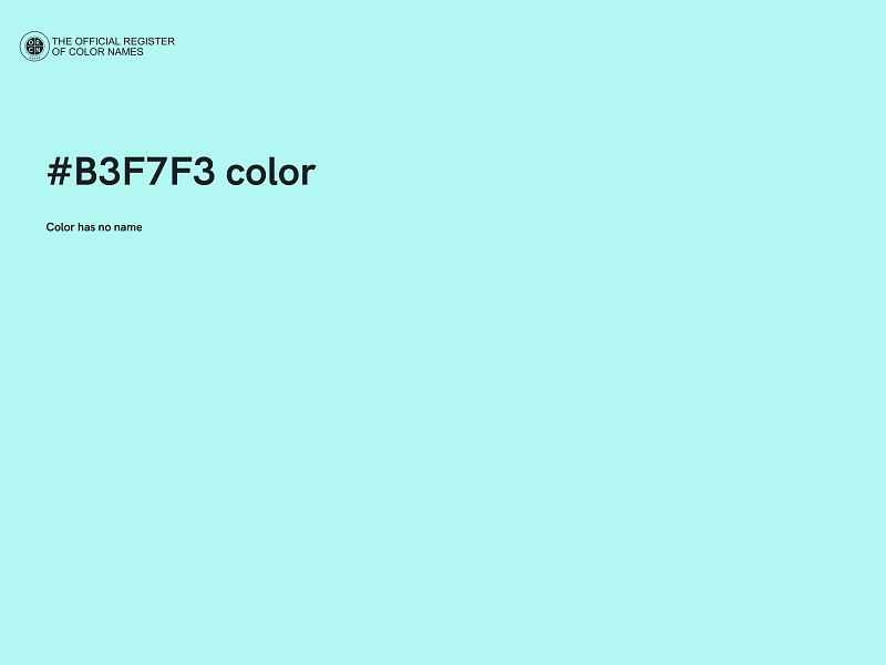 #B3F7F3 color image