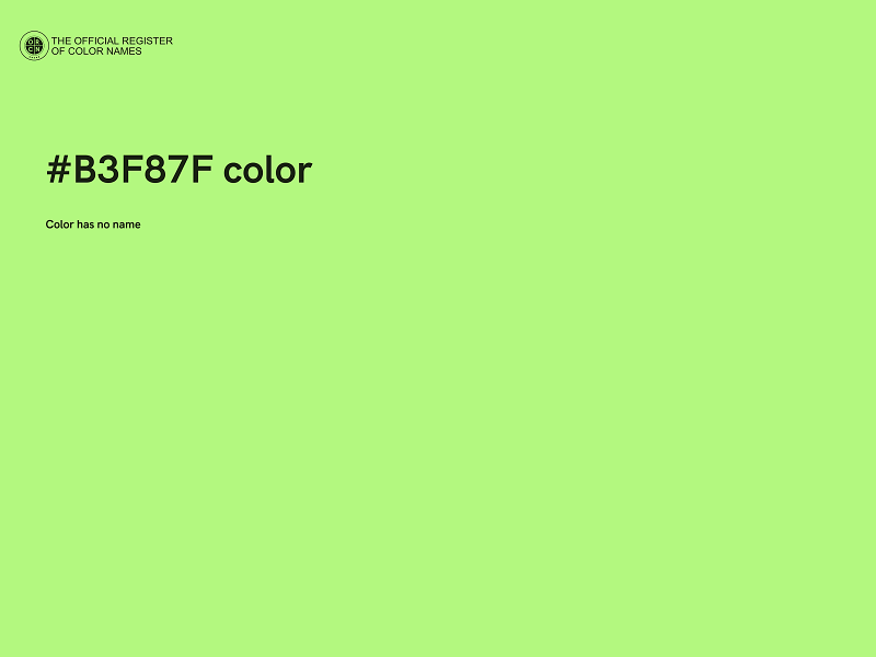 #B3F87F color image