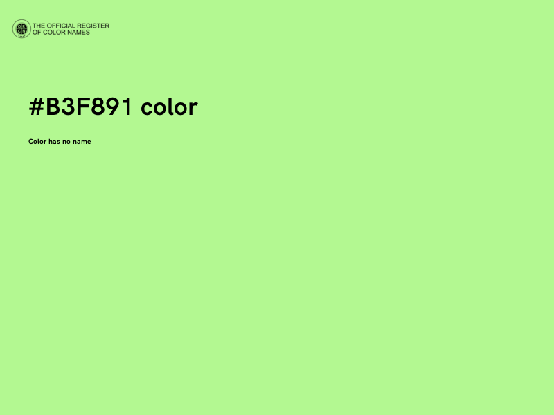 #B3F891 color image