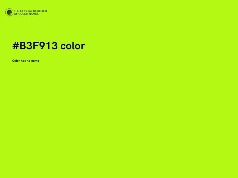 #B3F913 color image