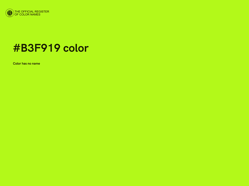 #B3F919 color image