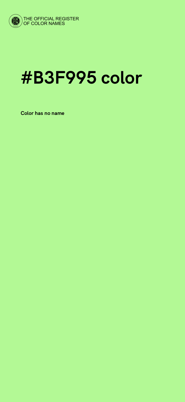 #B3F995 color image
