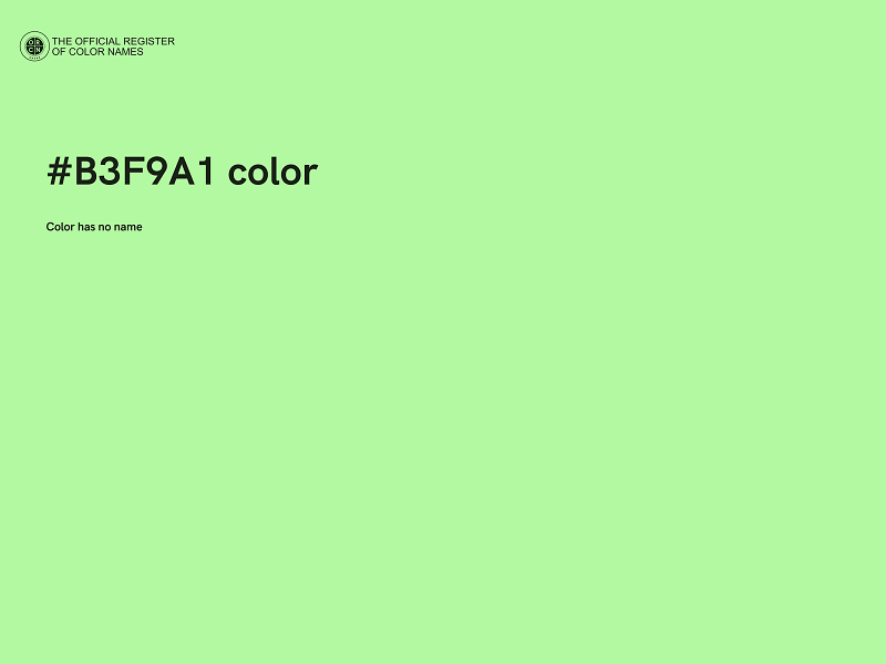 #B3F9A1 color image