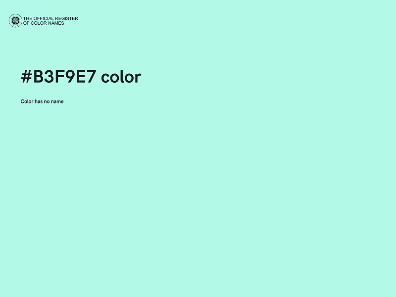 #B3F9E7 color image