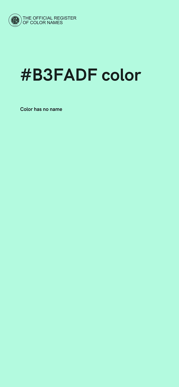 #B3FADF color image