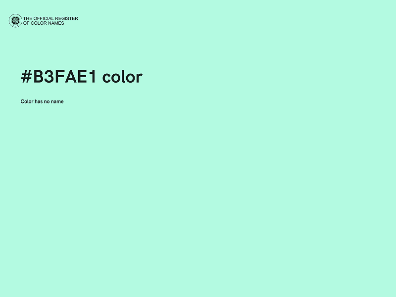 #B3FAE1 color image