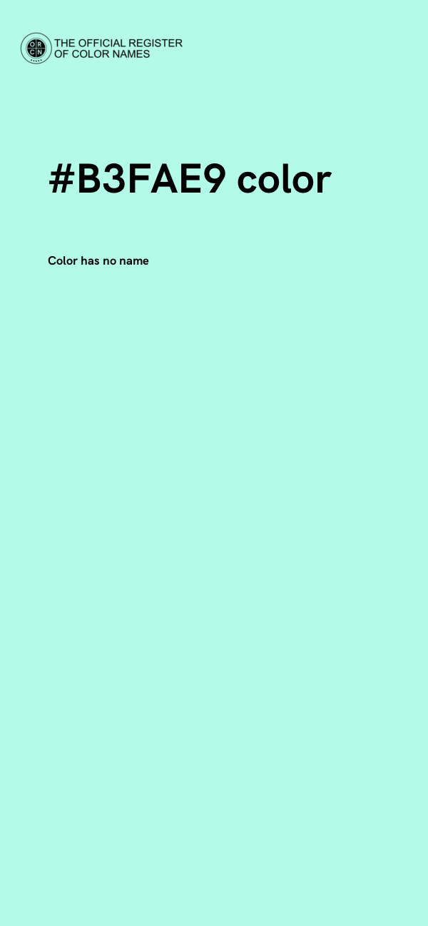 #B3FAE9 color image