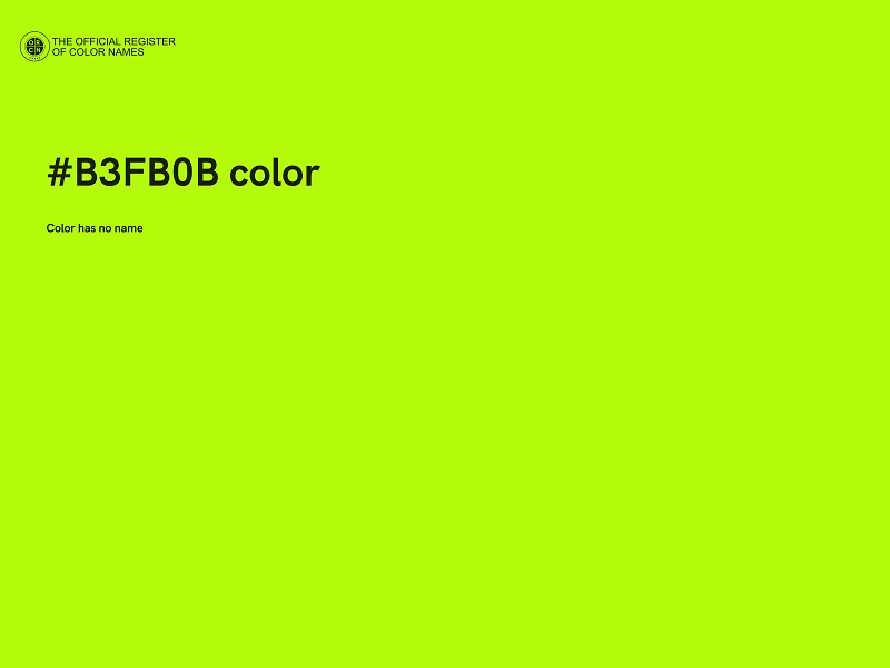 #B3FB0B color image
