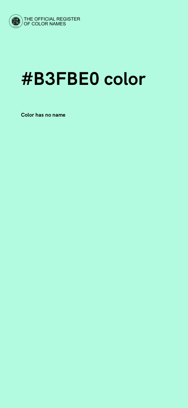 #B3FBE0 color image