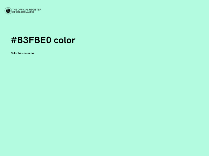 #B3FBE0 color image