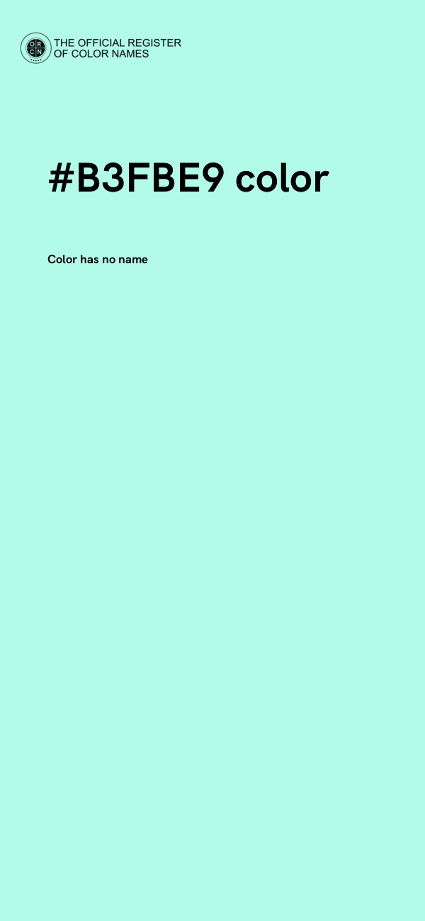 #B3FBE9 color image
