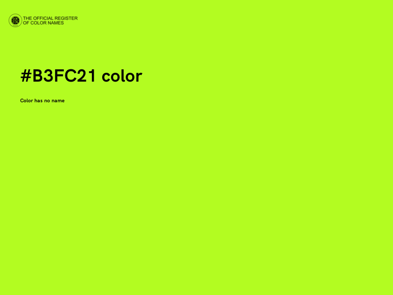 #B3FC21 color image