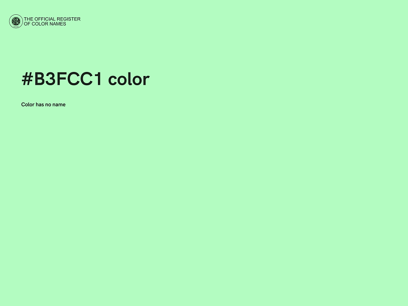 #B3FCC1 color image