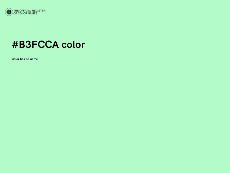#B3FCCA color image