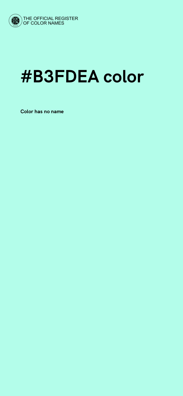 #B3FDEA color image