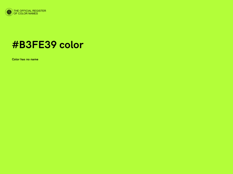 #B3FE39 color image