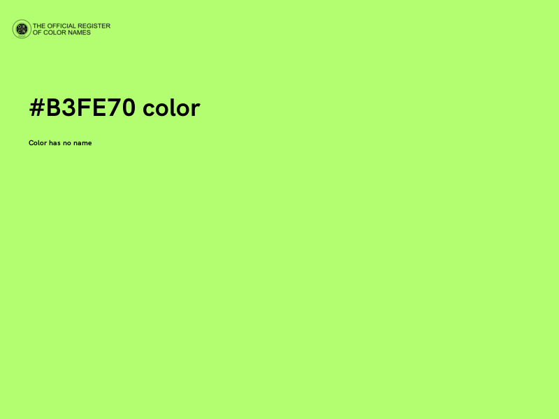 #B3FE70 color image