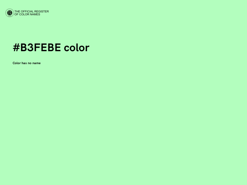 #B3FEBE color image