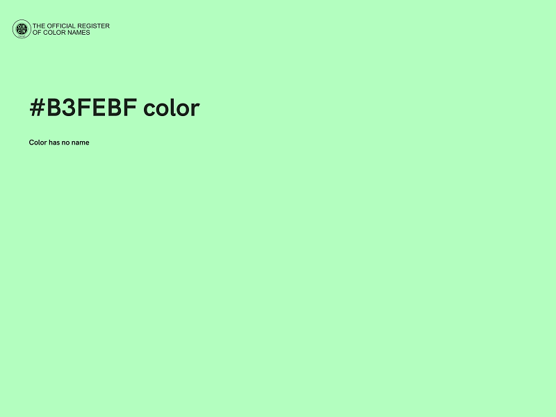 #B3FEBF color image