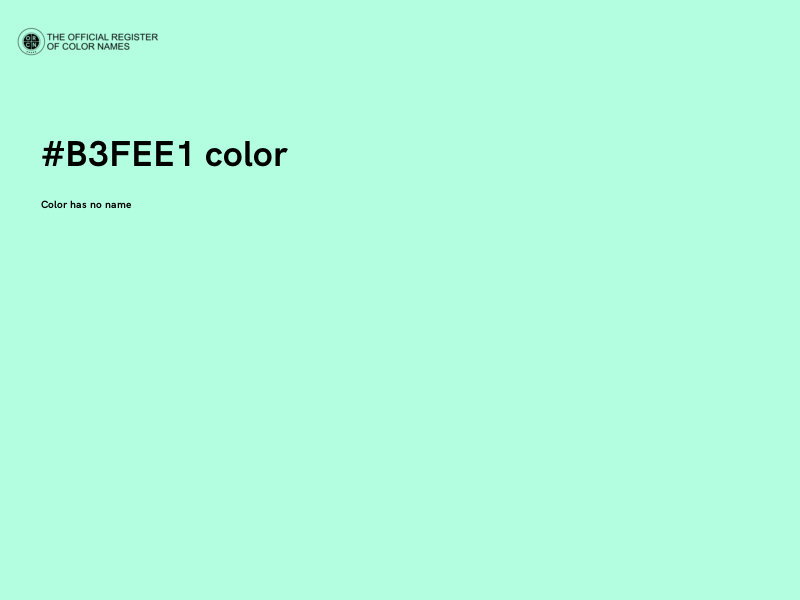 #B3FEE1 color image