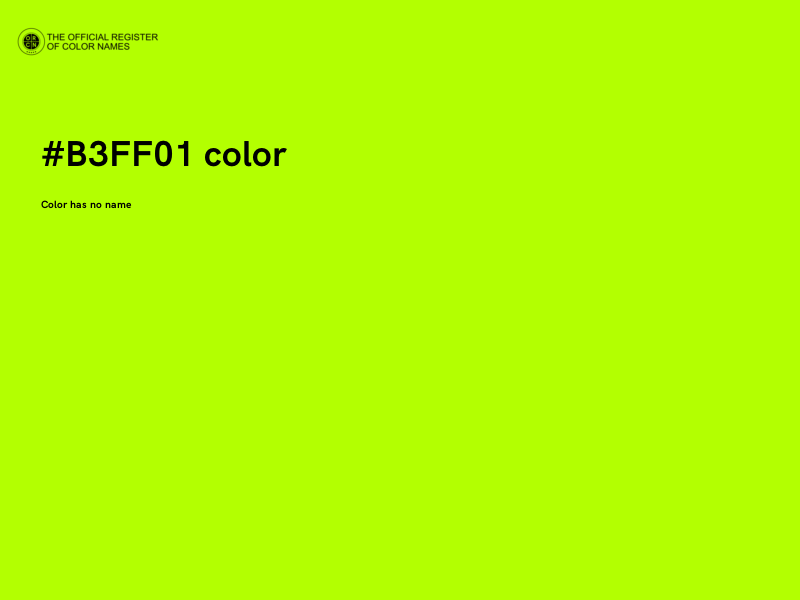 #B3FF01 color image