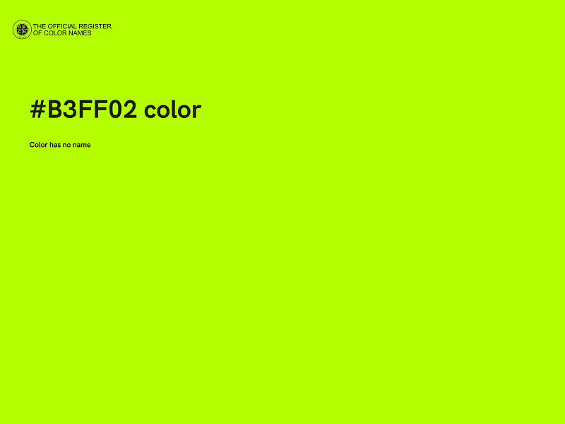 #B3FF02 color image