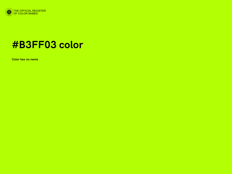 #B3FF03 color image