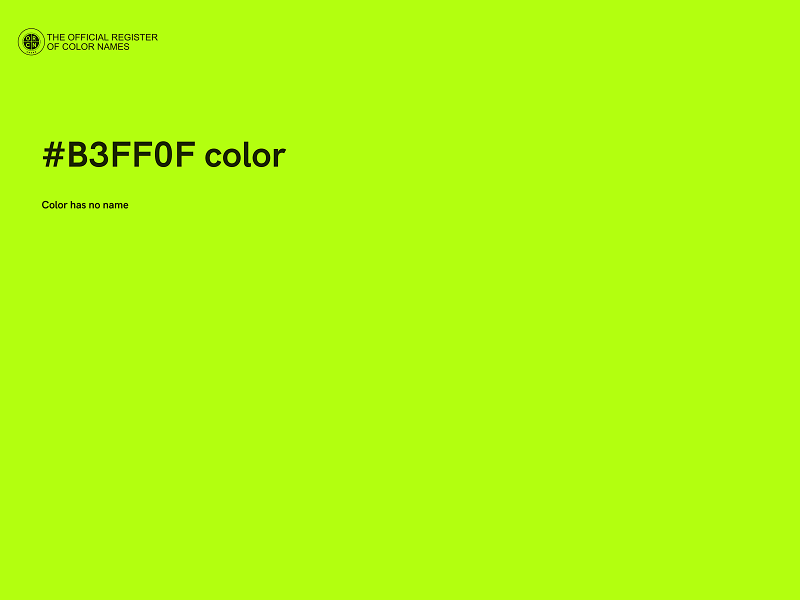 #B3FF0F color image