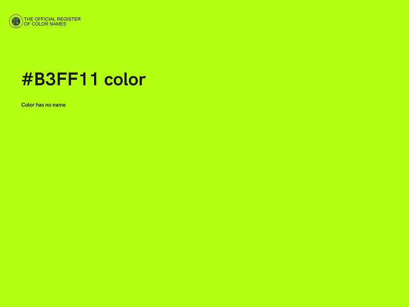 #B3FF11 color image