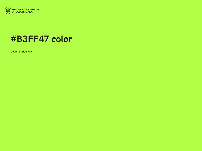 #B3FF47 color image