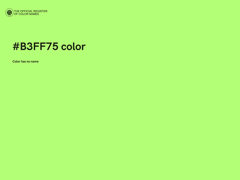 #B3FF75 color image