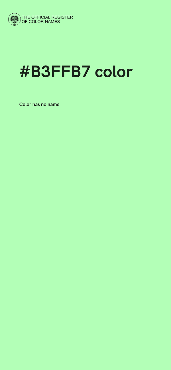 #B3FFB7 color image