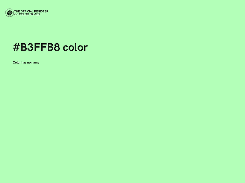 #B3FFB8 color image