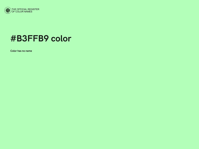 #B3FFB9 color image