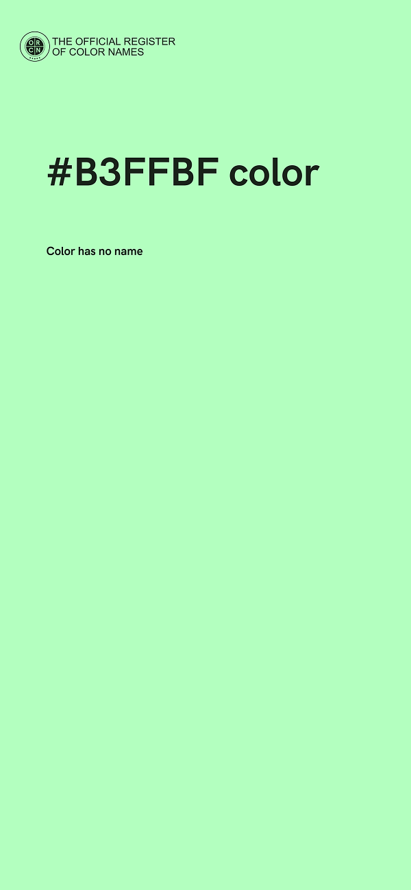 #B3FFBF color image
