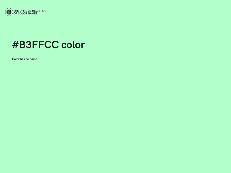 #B3FFCC color image