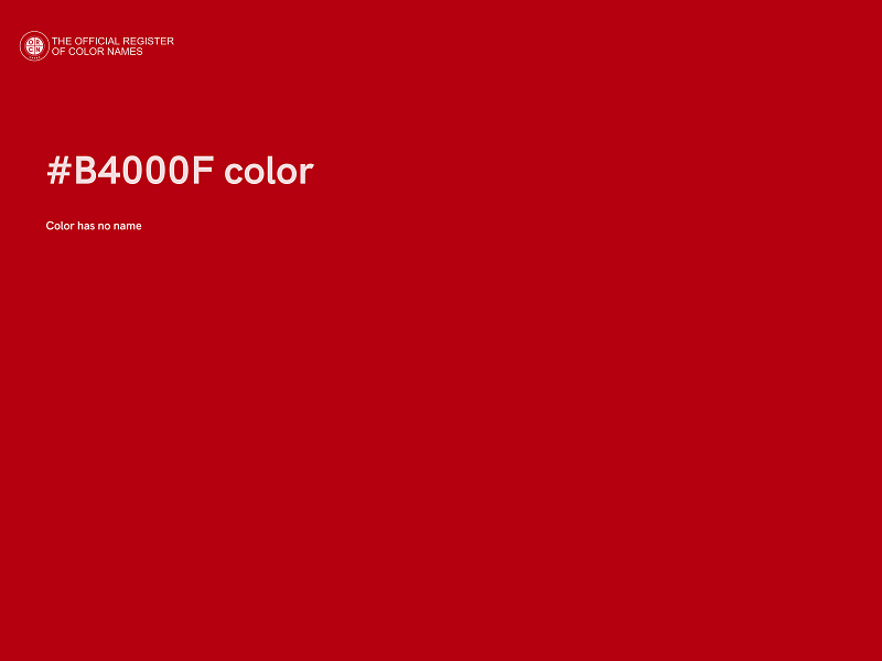 #B4000F color image