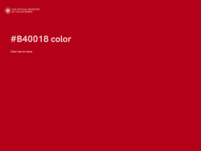 #B40018 color image