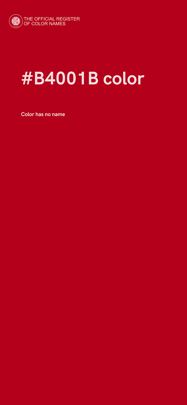 #B4001B color image