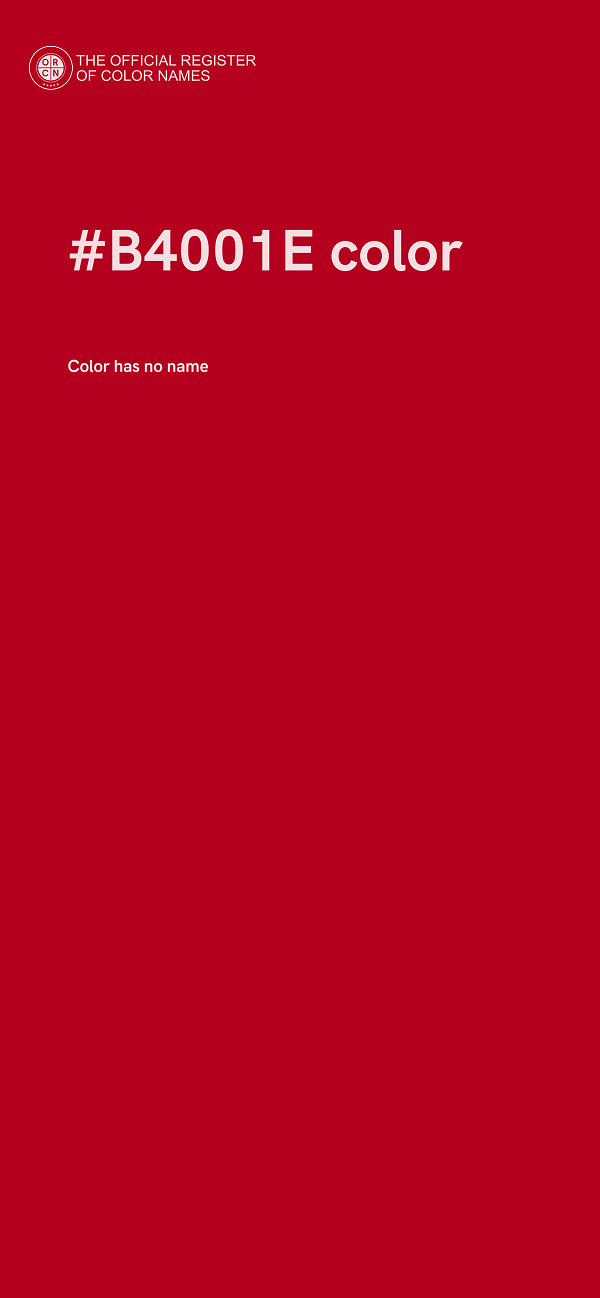 #B4001E color image