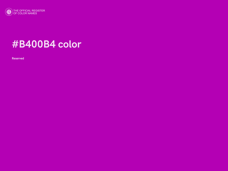 #B400B4 color image