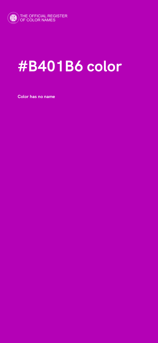 #B401B6 color image