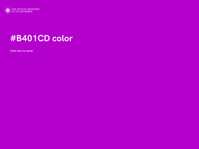#B401CD color image