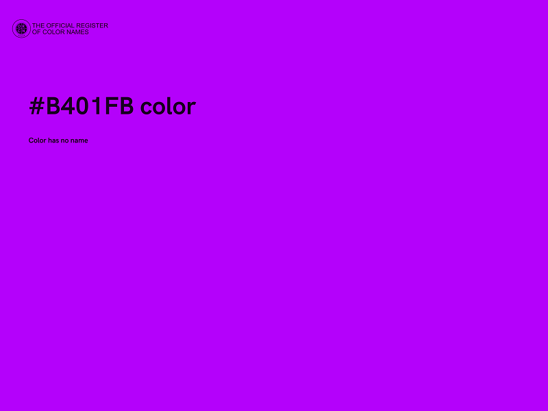 #B401FB color image