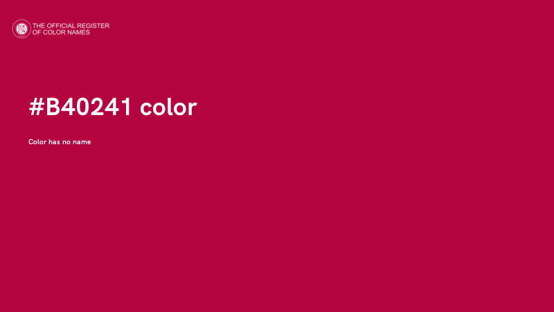 #B40241 color image
