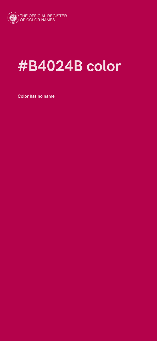 #B4024B color image