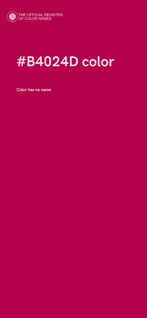#B4024D color image